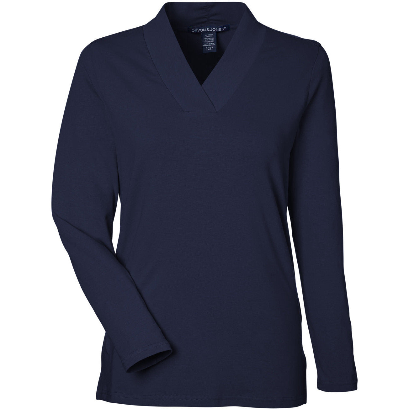 Devon & Jones Ladies' Raleigh Shawl Collar Knit Top